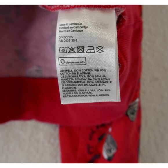 H&M Divided Pugs & Kisses Christmas Sweatshirt Women’s XL Red Ugly Sweater - Picture 3 of 6